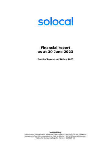 Miniature Solocal Group Rapport semestriel 2023-h1