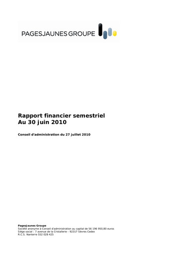 Thumbnail Solocal Group Half-year Report 2010-h1