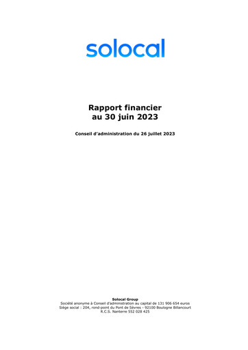 Miniature Solocal Group Rapport semestriel 2023-h1