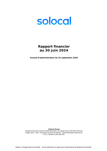 Miniature Solocal Group Rapport semestriel 2024-h1