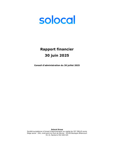 Miniature Solocal Group Rapport semestriel 2025-h1