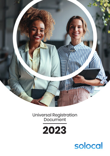 Thumbnail Solocal Group Universal Registration Document 2023