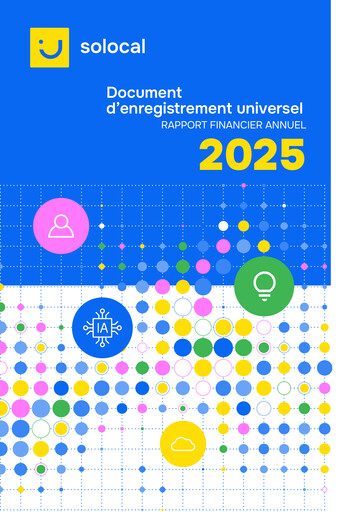 Thumbnail Solocal Group Universal Registration Document 2025