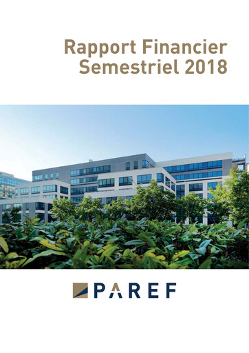 Miniature Paref SA Rapport semestriel 2018-h1