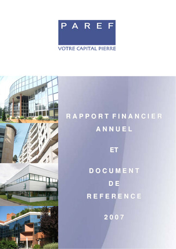Miniature Paref SA Document d'enregistrement universel 2007