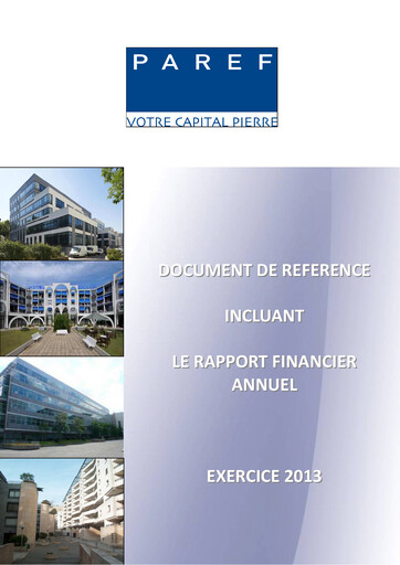 Miniature Paref SA Document d'enregistrement universel 2013
