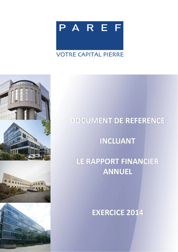 Miniature Paref SA Document d'enregistrement universel 2014