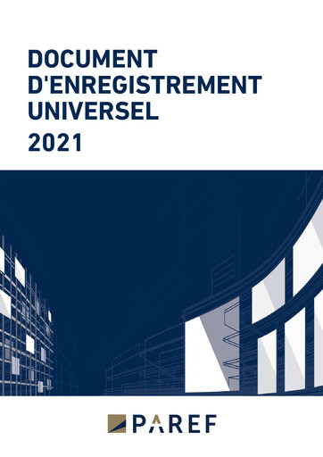 Miniature Paref SA Document d'enregistrement universel 2021