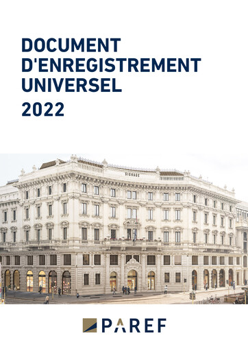 Miniature Paref SA Document d'enregistrement universel 2022