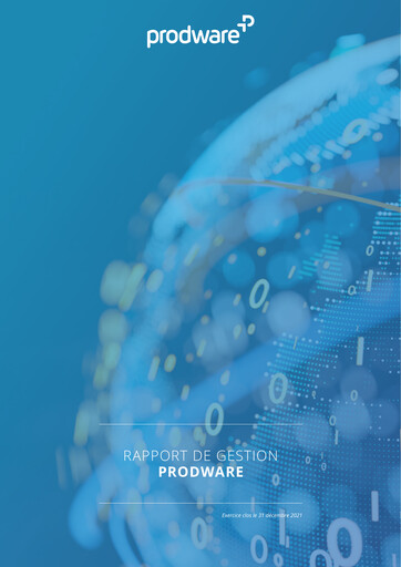 Miniature Prodware Rapport annuel 2021
