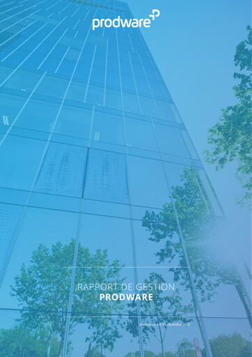Miniature Prodware Rapport annuel 2022