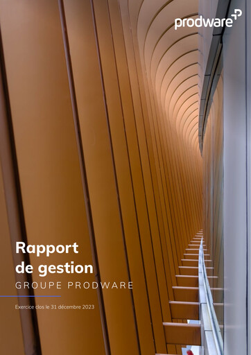 Miniature Prodware Rapport annuel 2023