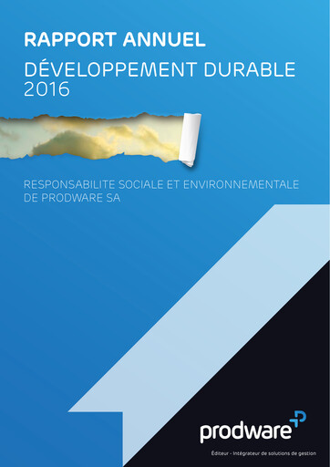 Thumbnail Prodware ESG Report 2016