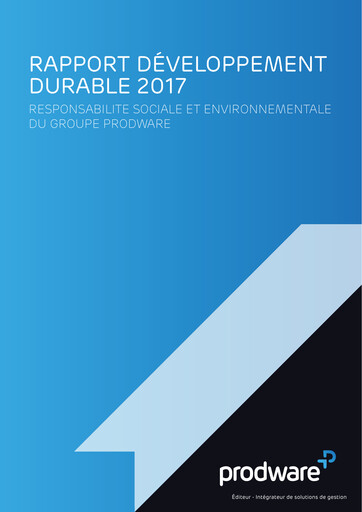 Thumbnail Prodware ESG Report 2017