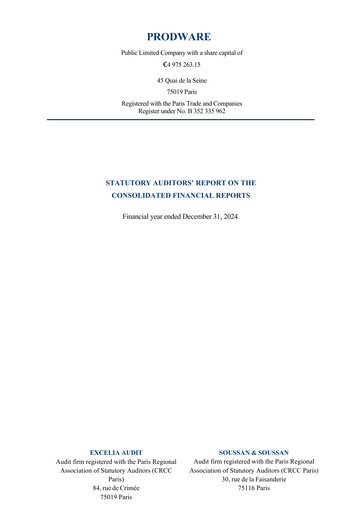 Miniature Prodware Bilan financier 2024