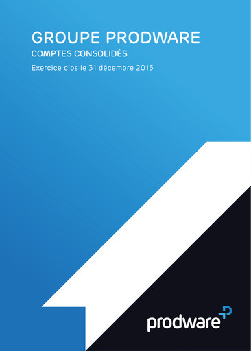 Miniature Prodware Bilan financier 2015