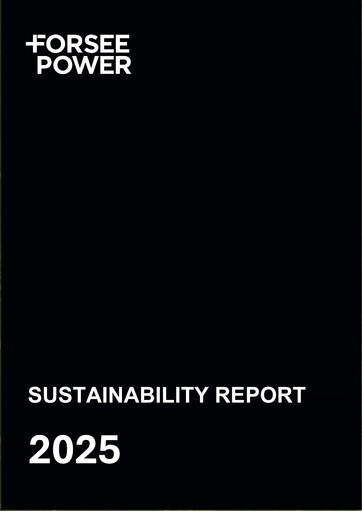 Thumbnail Forsee Power Sustainability Report 2025