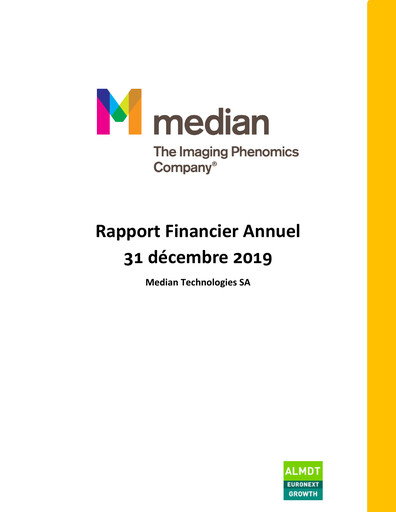 Thumbnail Median Technologies SA Annual Report 2019