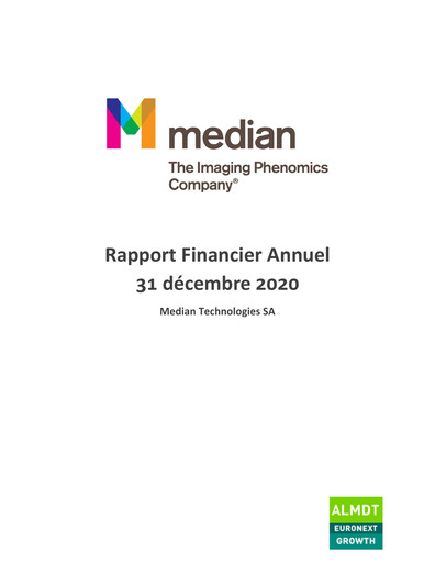 Thumbnail Median Technologies SA Annual Report 2020