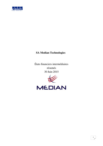 Thumbnail Median Technologies SA Half-year Report 2015-h1
