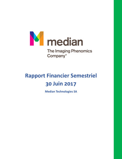 Thumbnail Median Technologies SA Half-year Report 2017-h1