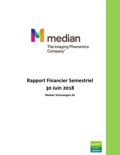 Thumbnail Median Technologies SA Half-year Report 2018-h1