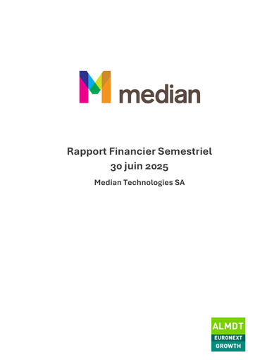 Thumbnail Median Technologies SA Half-year Report 2025-h1