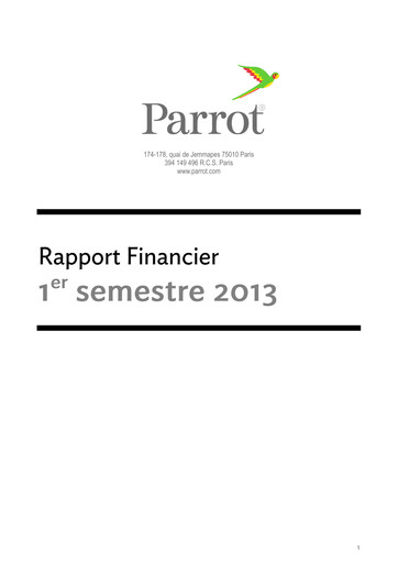 Thumbnail Parrot S.A. Half-year Report 2013-h1