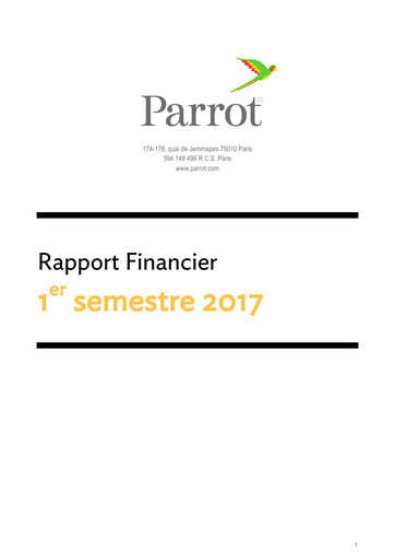Thumbnail Parrot S.A. Half-year Report 2017-h1