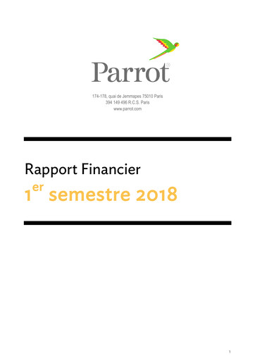 Thumbnail Parrot S.A. Half-year Report 2018-h1