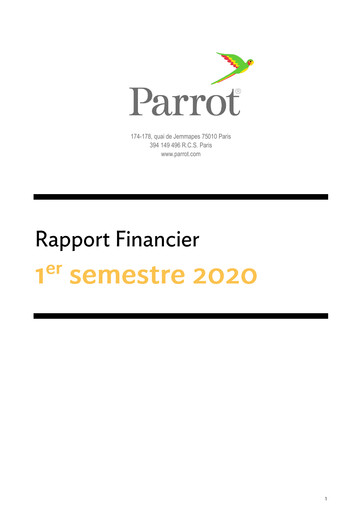 Thumbnail Parrot S.A. Half-year Report 2020-h1