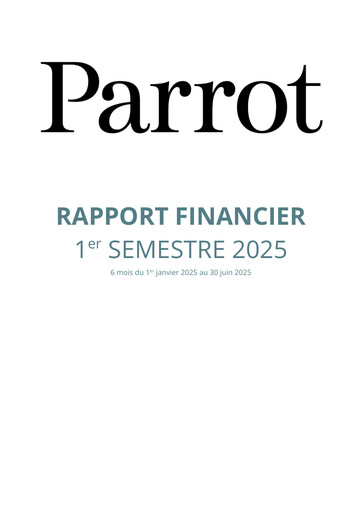 Thumbnail Parrot S.A. Half-year Report 2025-h1