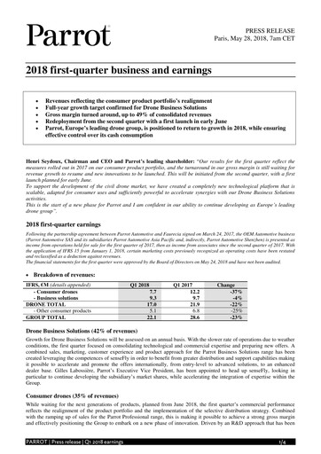 Thumbnail Parrot S.A. Quarterly Report 2018-q1