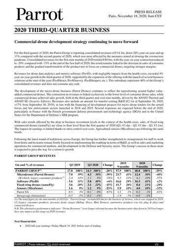 Thumbnail Parrot S.A. Quarterly Report 2020-q3