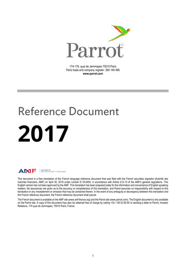 Thumbnail Parrot S.A. Universal Registration Document 2017
