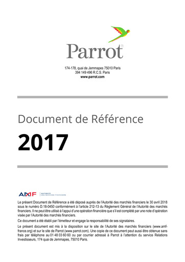 Thumbnail Parrot S.A. Universal Registration Document 2017