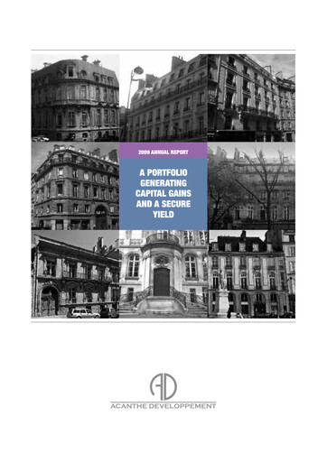 Thumbnail Acanthe Développement Annual Report 2009