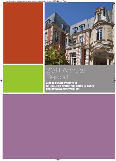 Thumbnail Acanthe Développement Annual Report 2011