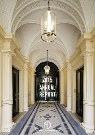 Thumbnail Acanthe Développement Annual Report 2015