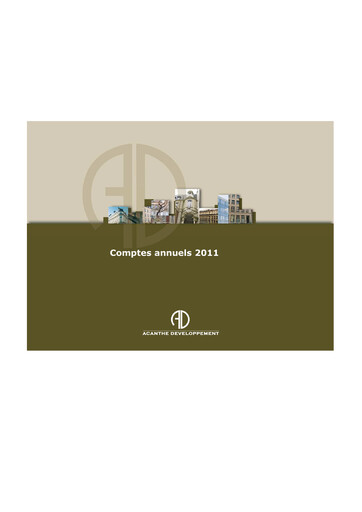 Thumbnail Acanthe Développement Financial Statement 2011