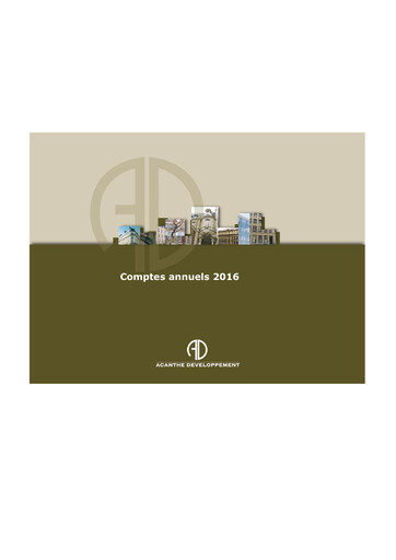 Thumbnail Acanthe Développement Financial Statement 2016