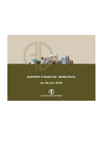 Thumbnail Acanthe Développement Half-year Report 2018-h1