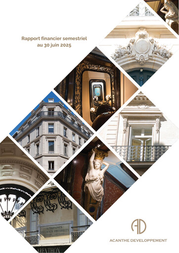 Miniature Acanthe Développement Rapport semestriel 2025-h1