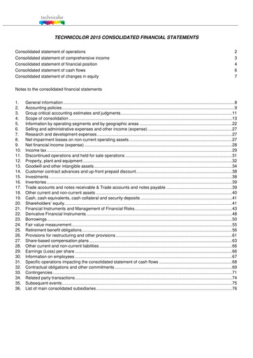 Vorschaubild Vantiva Finanzmitteilung 2015