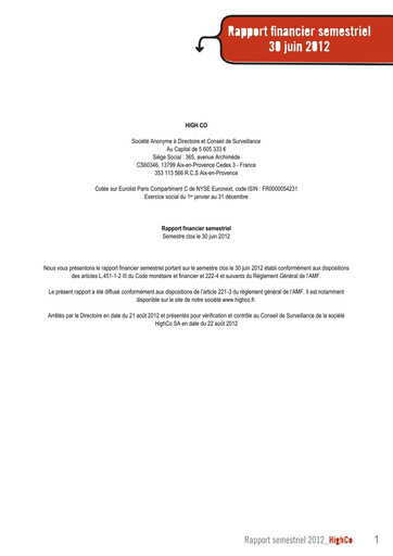 Vorschaubild High Co. Halbjahresbericht 2012-h1