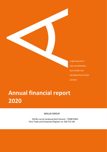 Thumbnail WALLIX Group Financial Report 2020