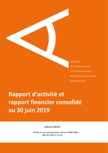 Thumbnail WALLIX Group Half-year Report 2019-h1
