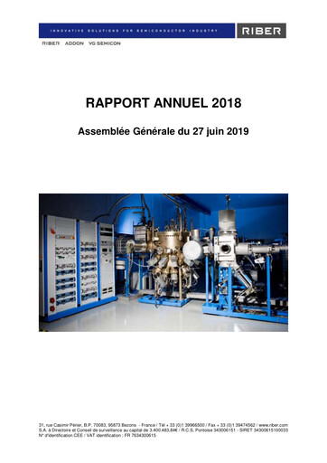 Thumbnail Riber S.A. Annual Report 2018