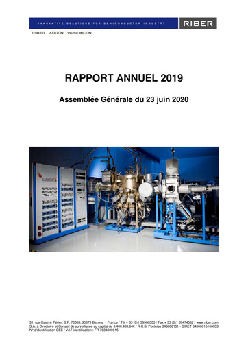 Thumbnail Riber S.A. Annual Report 2019