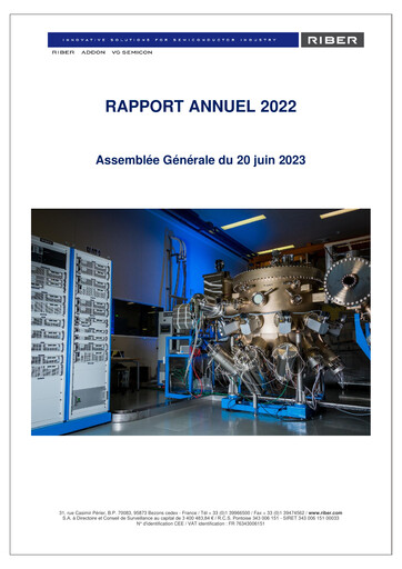 Thumbnail Riber S.A. Annual Report 2022
